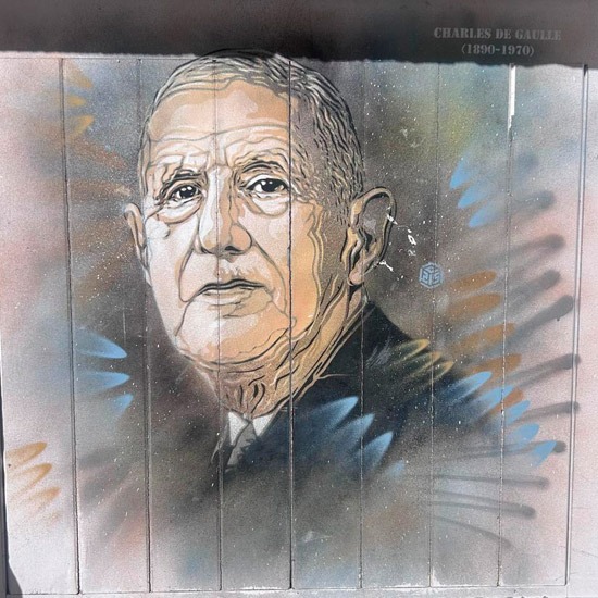 Street Art C215 Charles De Gaulle - Provins
