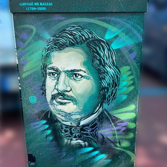 Honoré de Balzac - Street Art C215  - Provins
