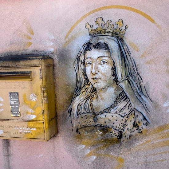 Street Art C215<br />
Jeanne Première de Navarre - Provins
