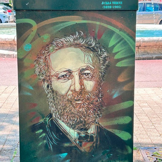 Jules Vernes - Street Art C215 - Provins