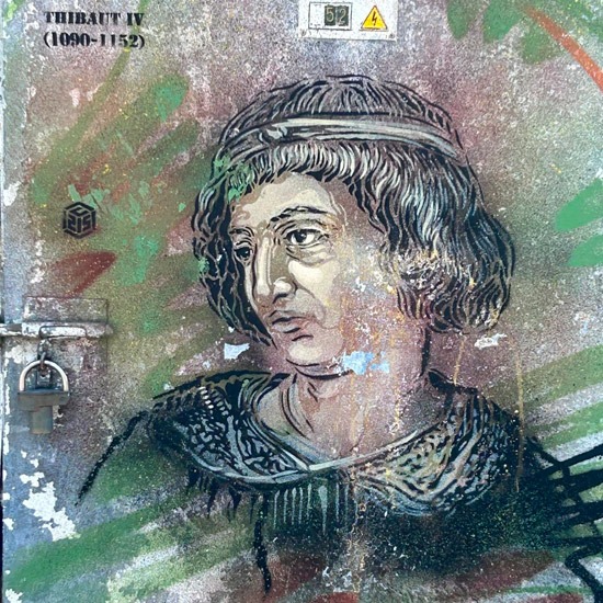 Street Art C215<br />
Thibaut IV - Provins
