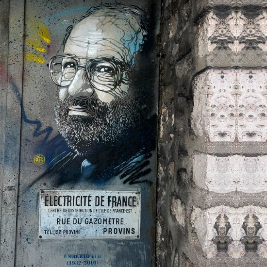 Umberto Eco - Street Art C215 - Provins