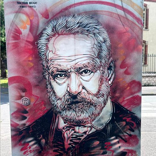 Victor Hugo - Street Art C215  - Provins